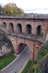 Fototapeta na wymiar Viadukt in Luxemburg (Stadt)