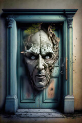 The head in the door
