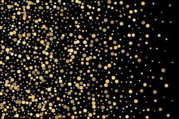 Gold glitter confetti, great design for any purpose. Party decor.