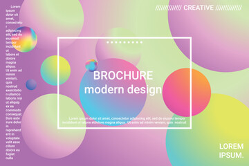 Abstract geometric texture. 3d ball shape gradients for decoration design.