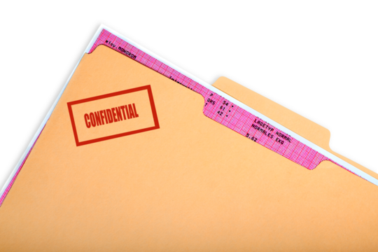 Confidential File Folder