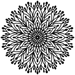 abstract mandala for printing on a white background, Vector Art. vector mandala