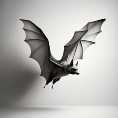 bat flying with wings