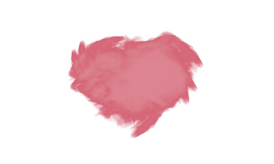 Artistic heart on a white background