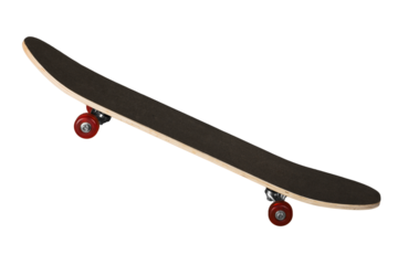 Modern sport skateboard deck with wheels