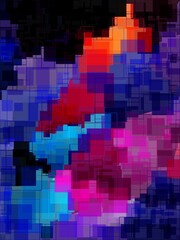 Abstract Colorful Geometrical Artwork,Abstract Graphical Art Background Texture,Modern Conceptual Art,Synthwave Aesthetic Poster Print,
3D Rendering
