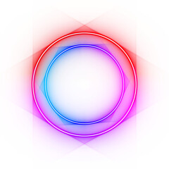 modern neon multi layer circle