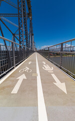 perspectiva da ciclovia da ponte Hercílio luz de Florianopolis Santa Catarina Brasil Florianópolis