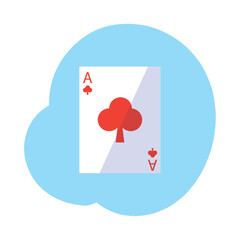 Isolated piker card icon Flat design Vector