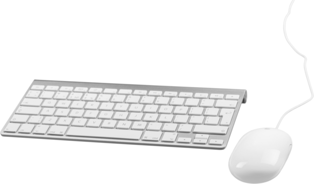 White Computer  Keyboard - Mouse
