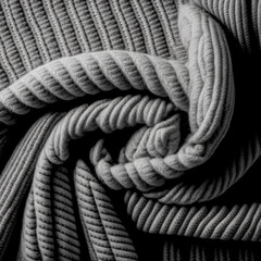 Grey Textile texture for background, Generative AI.