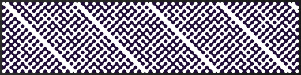 Multicolor truchet tiling connections illustration