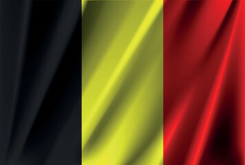 Obraz premium Official national belgium flag vector