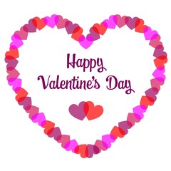 Happy Valentines Day  heart vector graphic