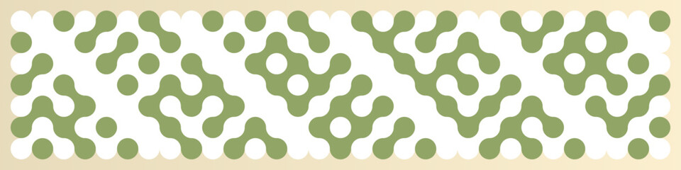 Multicolor truchet tiling connections illustration