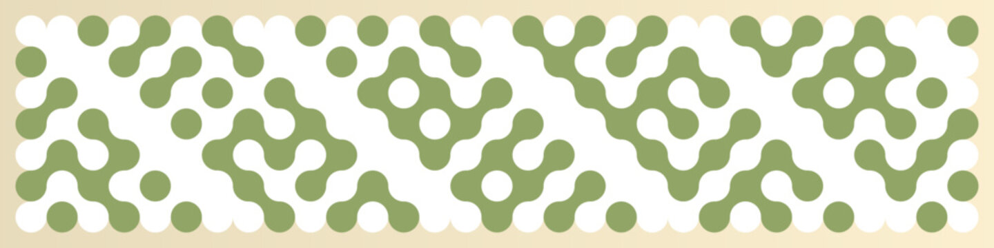 Multicolor truchet tiling connections illustration