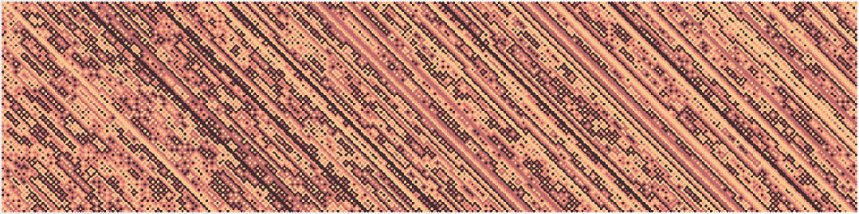 Multicolor truchet tiling connections illustration
