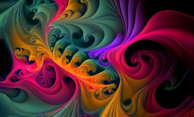 Abstract multicolored palette texture motion paint background swirling colors
generative ai