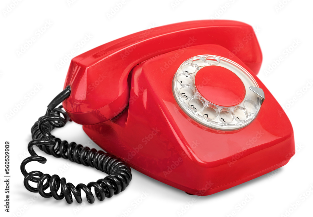 Canvas Prints Vintage retro classic Red Telephone