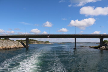 Obraz premium Donsöbron Bridge between Donsö island and Styrsö island, Gothenburg Sweden