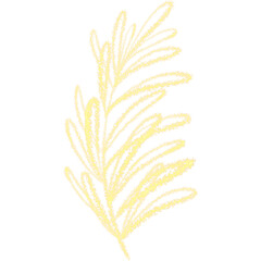 Gold glitter branch