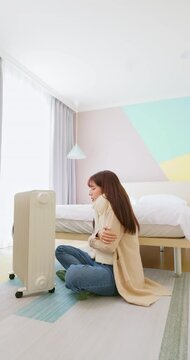 woman feel cold at home