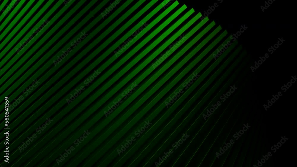 Poster abstract 3d animation of moving curved structure. design. striped 3d structure rotates in space on b