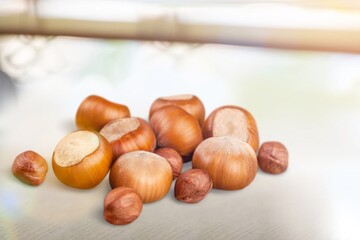 Set of tasty Chestnuts, autumn food