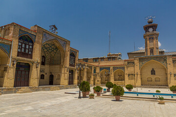 Courtyard of Emad-Ol-Dowleh (Emad o dolah) mosque in Kermanshah, Iran