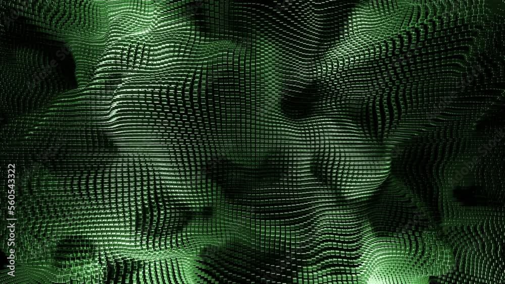 Aufkleber virtual waves from points. design. technological virtual vibrations with wave points. futuristic com