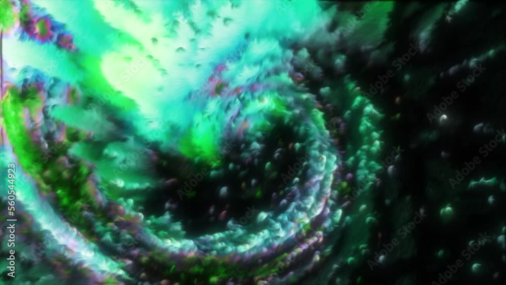 Wall mural spiral cosmic explosion. motion. swirling misty spiral with shiny particles. colorful spiral rotates