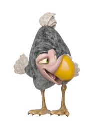 dodo cartoon is looking up for food © DM7