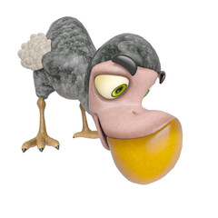 dodo cartoon is looking down © DM7