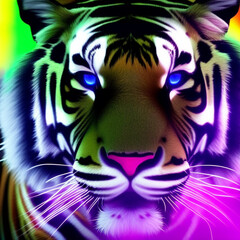 bengal tiger portrait, generique ai