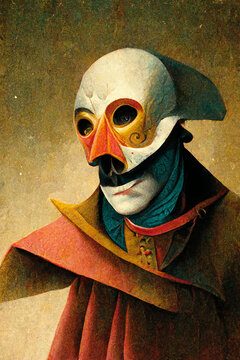 Commedia dell'arte, made with generative AI