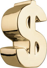 Golden Dollar Symbol Golden sign American Union Currency