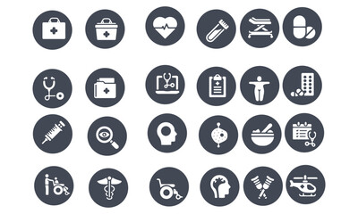 Healthcare and Medical icons vector design pack