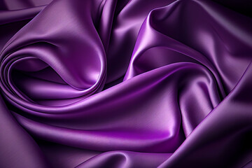 purple textiles, crumpled fabric, solid background, curves of the material