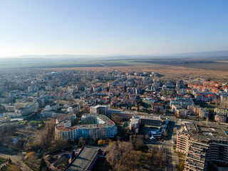 Aerial view of resort of Sunny Beach, Bulgaria