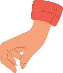 Hand of chess players flat icon