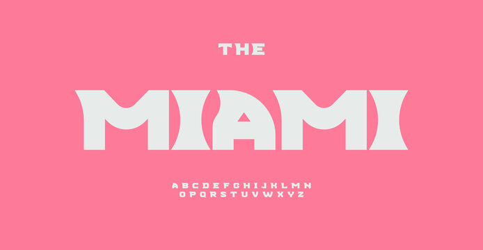 Miami Font Images – Browse 1,120 Stock Photos, Vectors, and Video