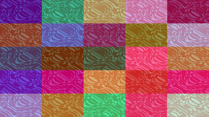 Colorful background with rectangular shapes and transparencies of waves. 3d.