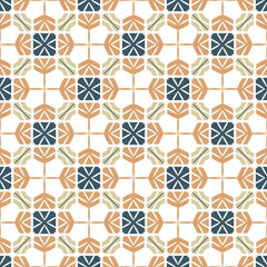 Abstract geometric pattern. A seamless background, vintage texture.