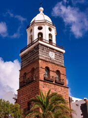 Obraz premium San Miguel church in Teguise village, Lanzarote, Canary Islands, Spain