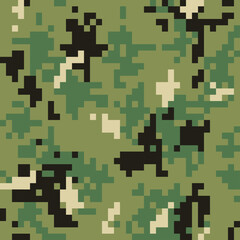 Camouflage military pixel