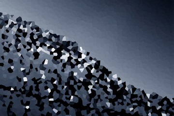 Pixel art abstract background. web banner template. 3D Illustration