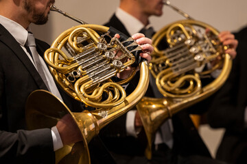 Musiker mit Horn