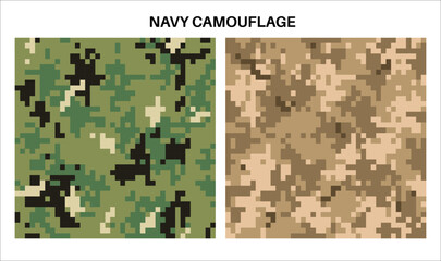 Fototapeta premium Camouflage military pixel