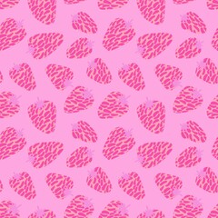 Cartoon summer fruit seamless strawberry pattern for wrapping paper and kids clothes print and fabrics