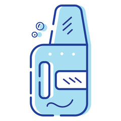 Isolated liquid soap bottle cleanliness icon Vector